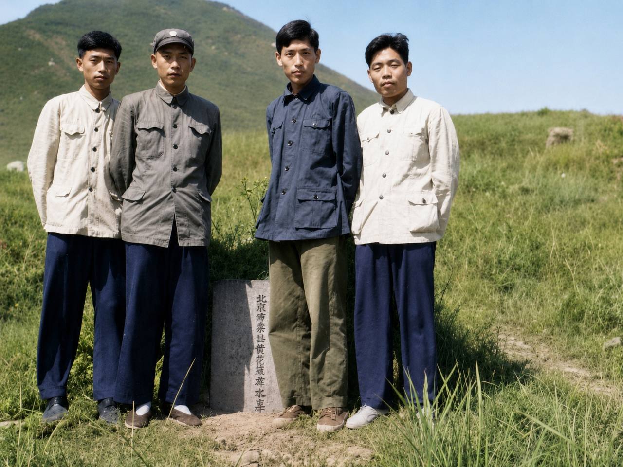 The four Li brothers at Xiaokeshan