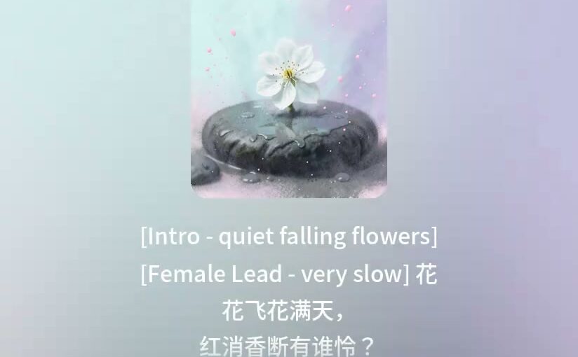 葬花吟·全词分章 封面